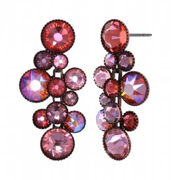 Antique Peach - Water Cascade earrings - Konplott